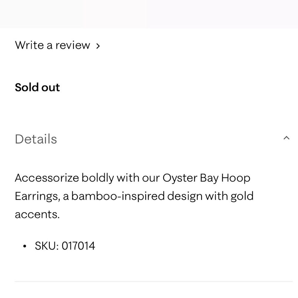 NWT! Lilly Pulitzer Rattan OYSTER BAY HOOP EARRINGS Bamboo Resin Gold Metallic - Picture 2 of 7